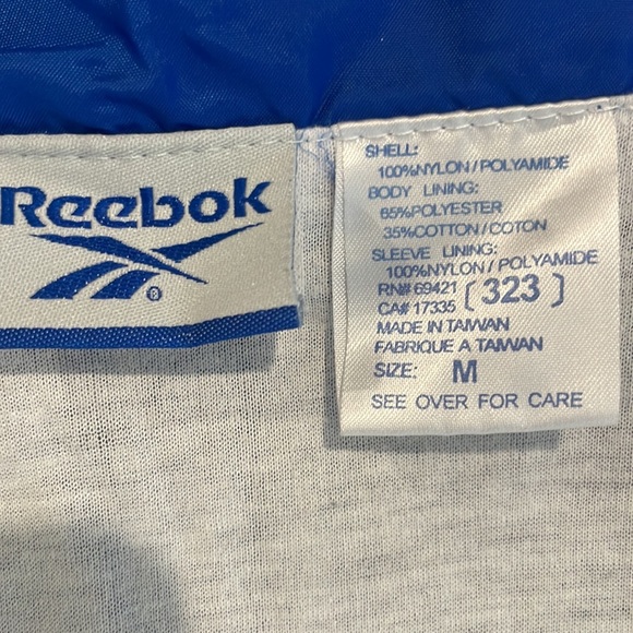 Dark Blue/Blue REEBOK Zippered Jacket - Picture 5 of 5